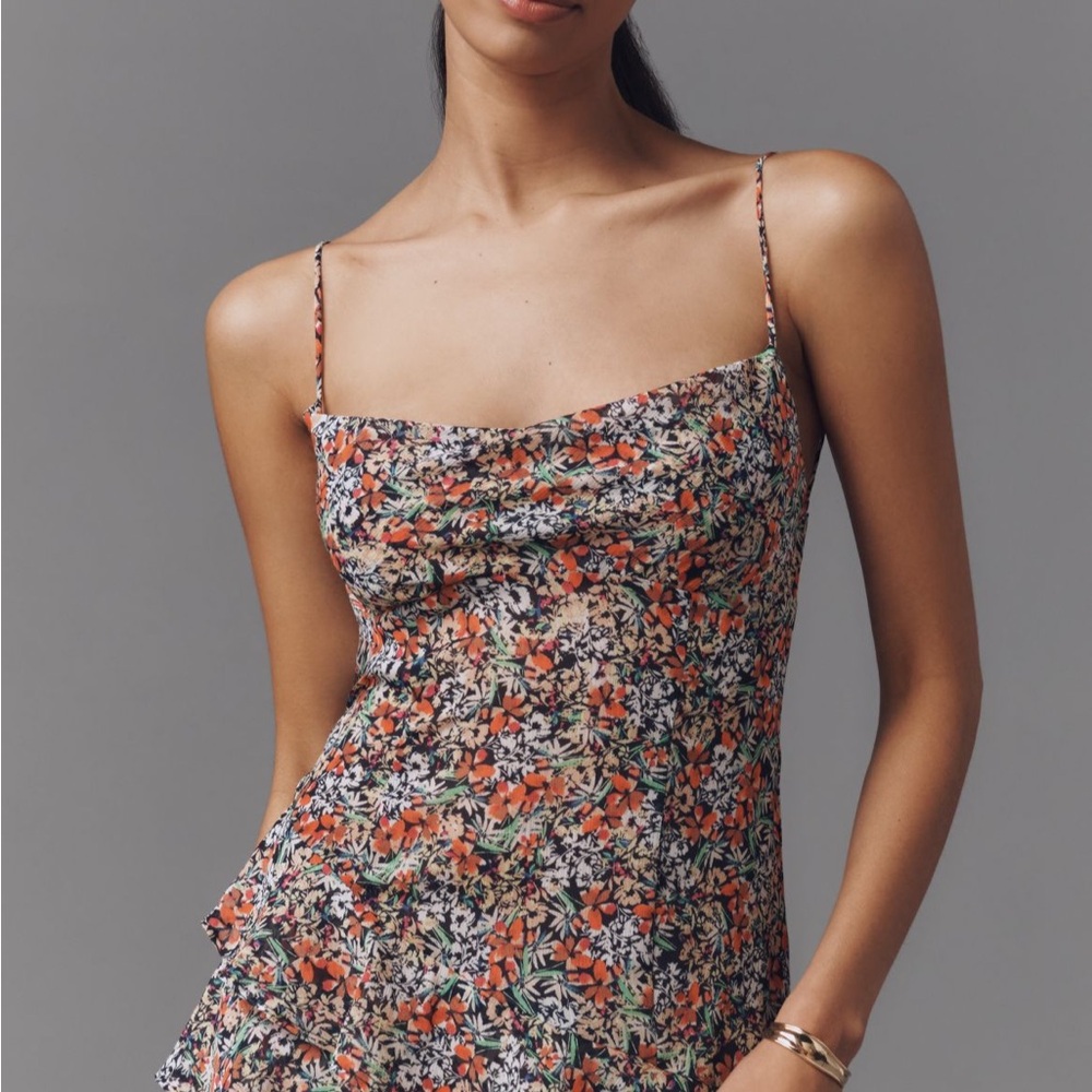 AFRM Floral Asymmetrical Dress - Multicolor - Picture 2 of 8